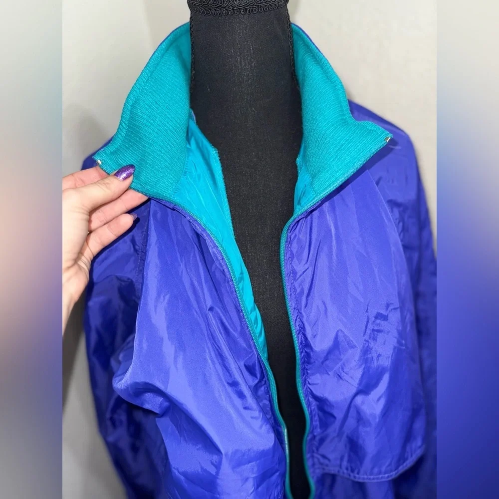 Vintage 90s Woolrich Windbreaker‎ Colorblock Gorpcore Packable Hood- Large